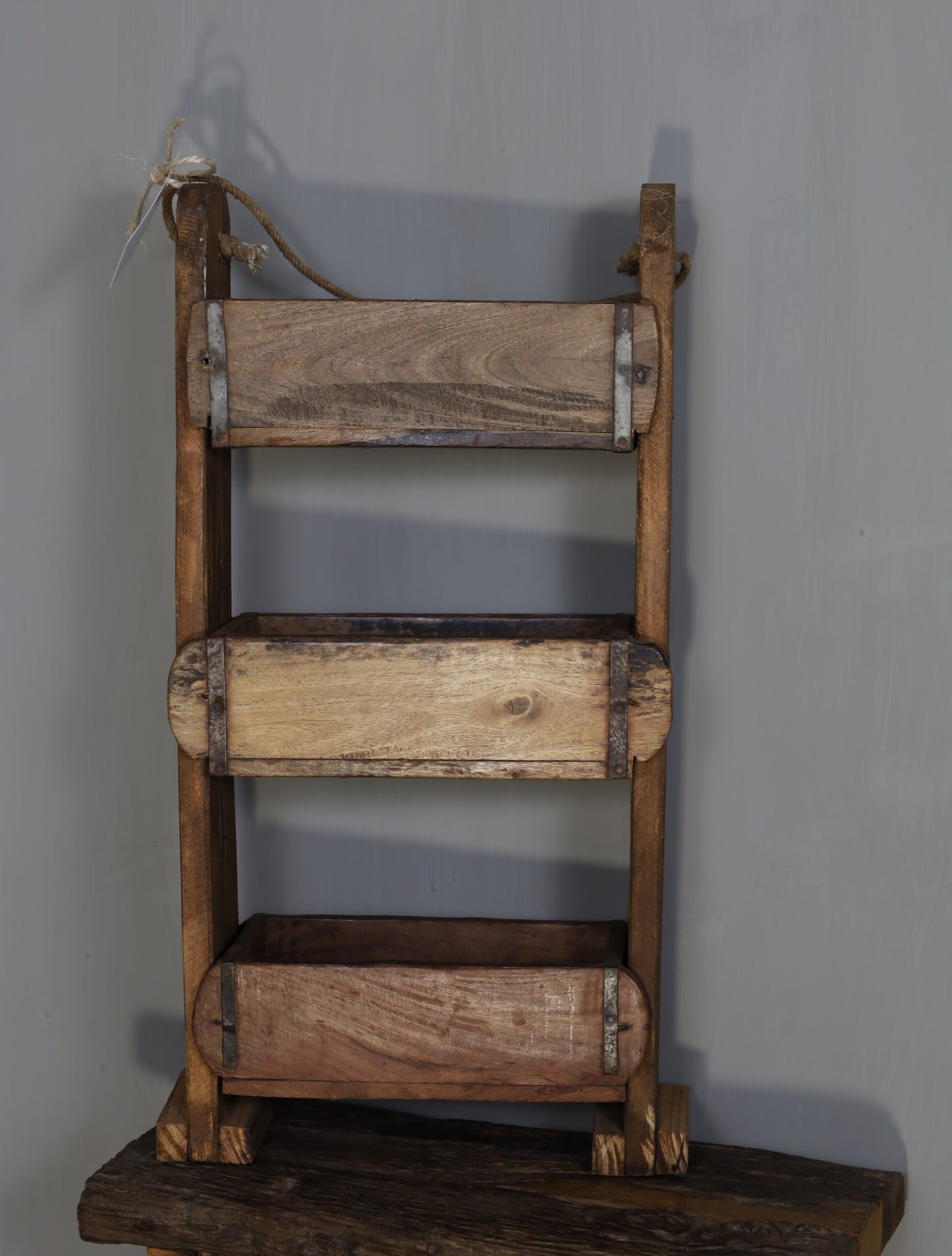 Houten kruiden rek