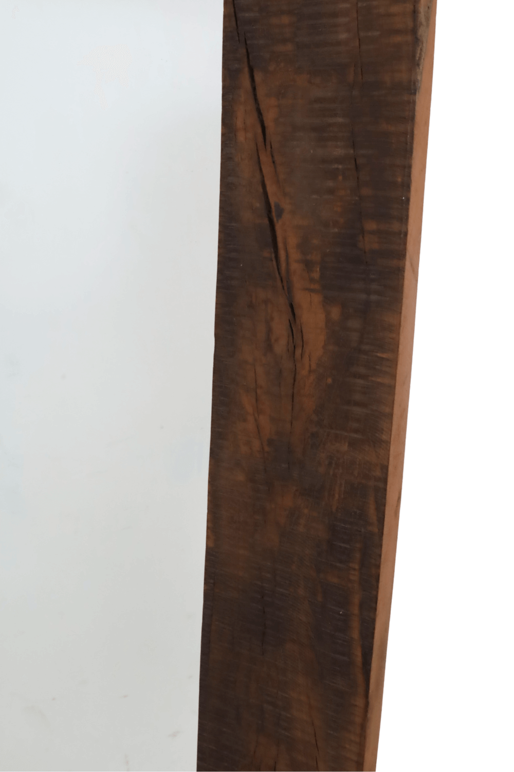 Landelijke teak houten brede spiegel